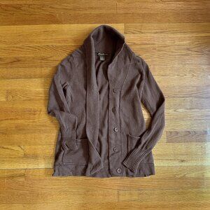 High Collared Brown Cardigan